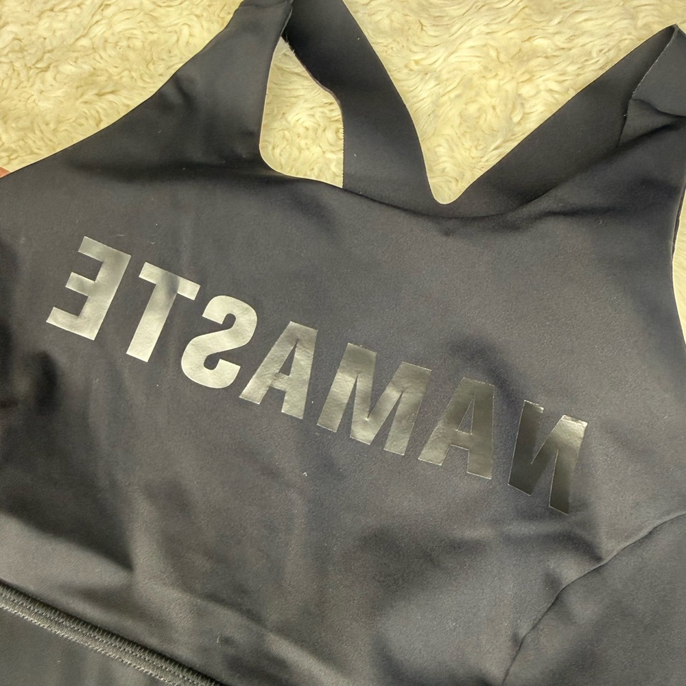 Lululemon Namaste Sports Bra Black Size 10 Style# W2AMIS Athleisure Activewear - Picture 3 of 8